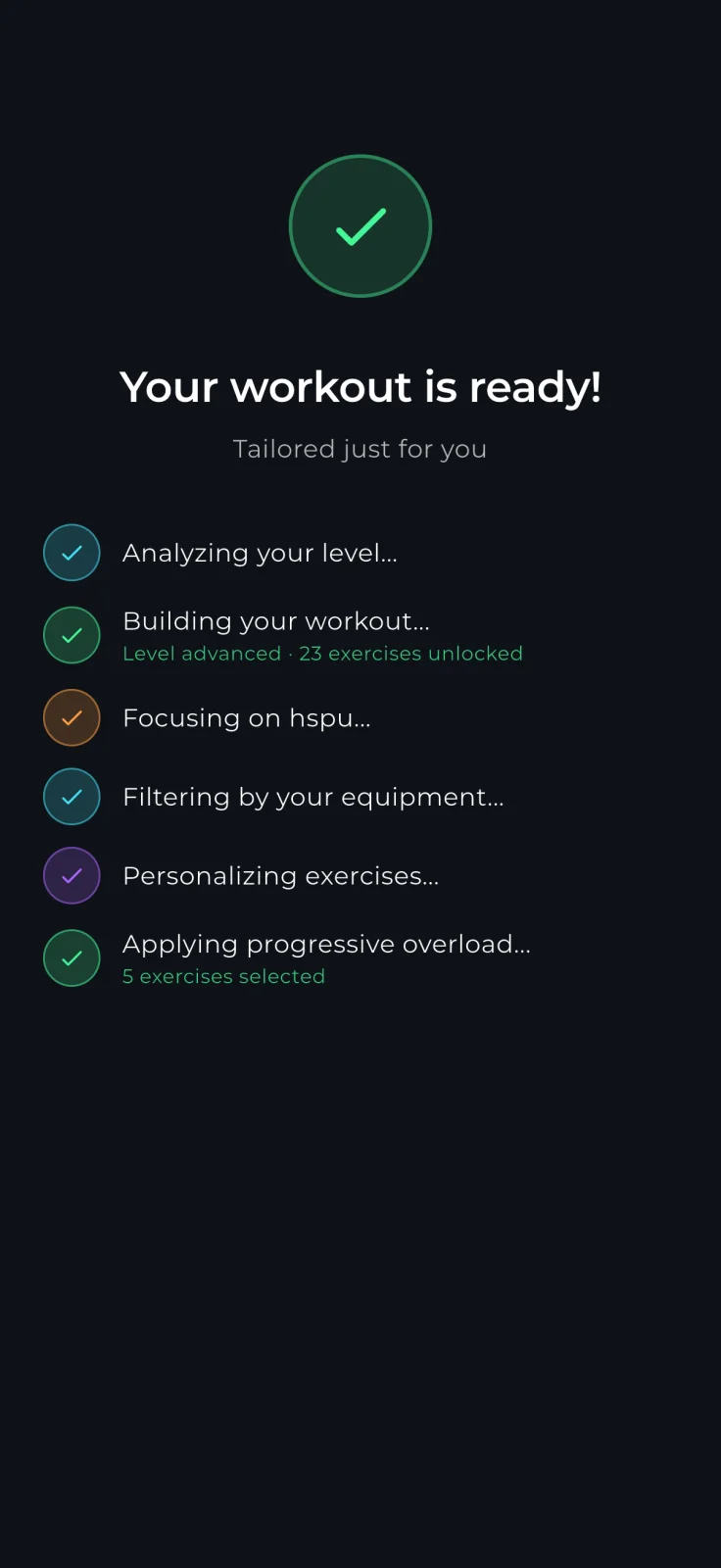 Adaptive Calisthenics Workout Generation